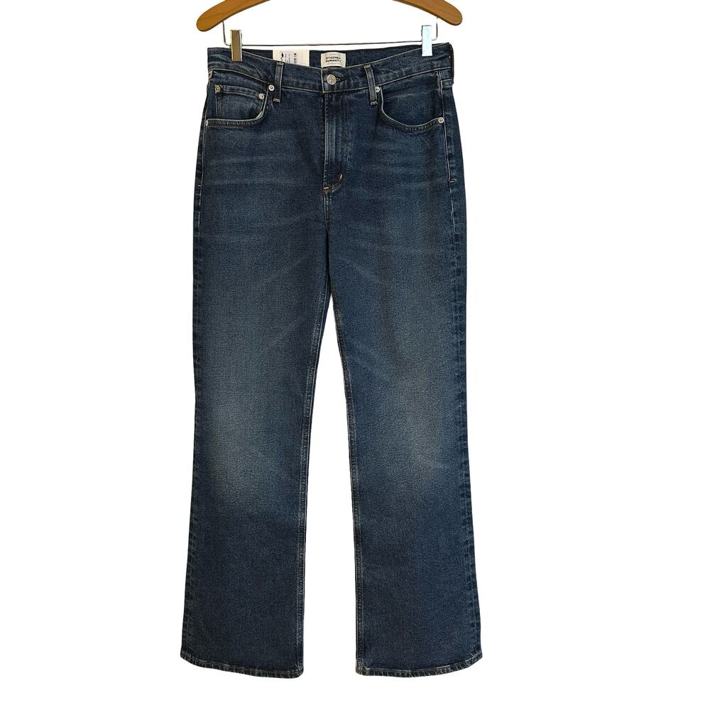 NWT Citizens of Humanity Vidia Mid Rise Boot Jeans Garnish Wash Blue Denim 29